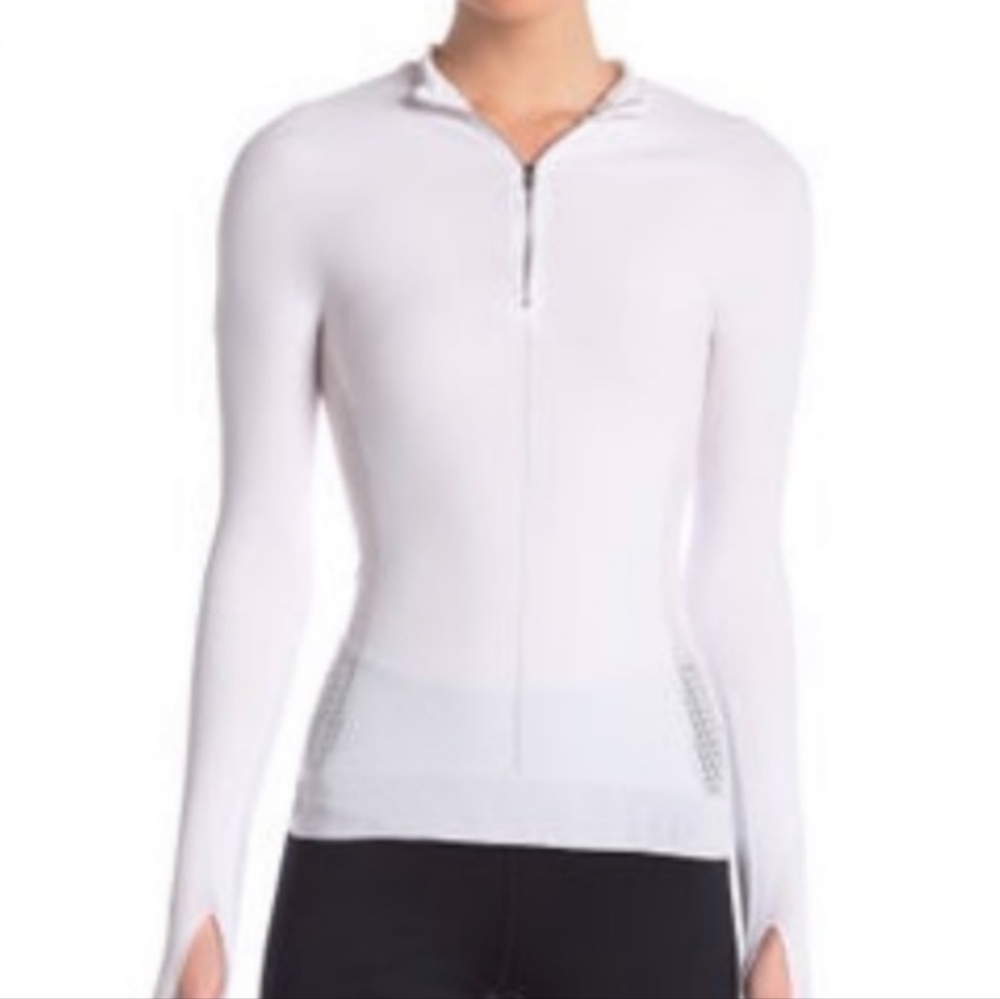 NWT MSRP $98 Free People Honeycomb Pullover in White Women's Size Large